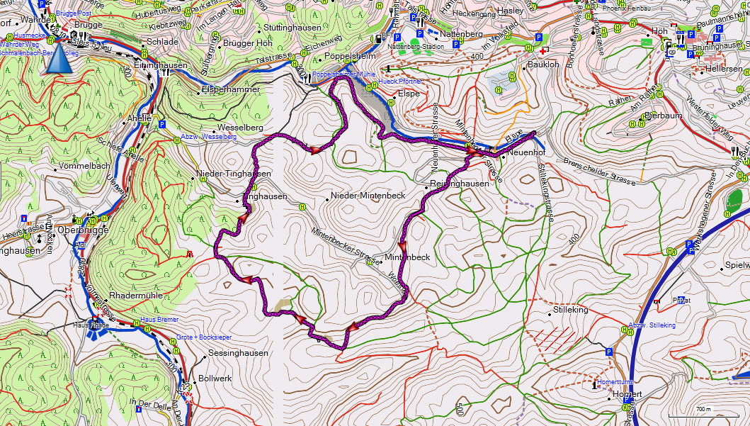 Ebbegebirge-Karte